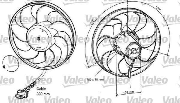 Valeo 698372 - Вентилатор, охлаждане на двигателя vvparts.bg