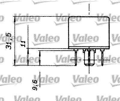 Valeo 643501 - Реле, работен ток vvparts.bg