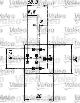 Valeo 643501 - Реле, работен ток vvparts.bg