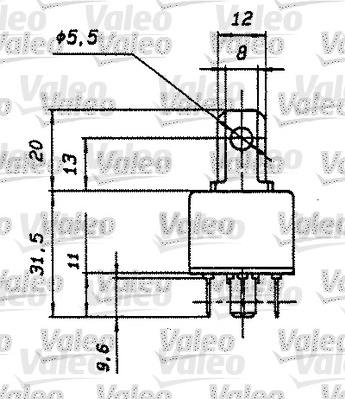 Valeo 643512 - Реле, работен ток vvparts.bg