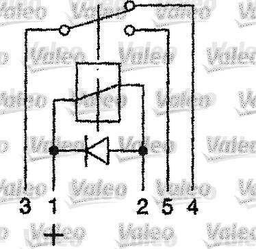 Valeo 643512 - Реле, работен ток vvparts.bg