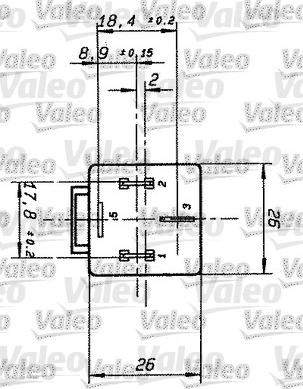 Valeo 643658 - Реле, работен ток vvparts.bg