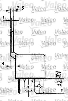 Valeo 643658 - Реле, работен ток vvparts.bg