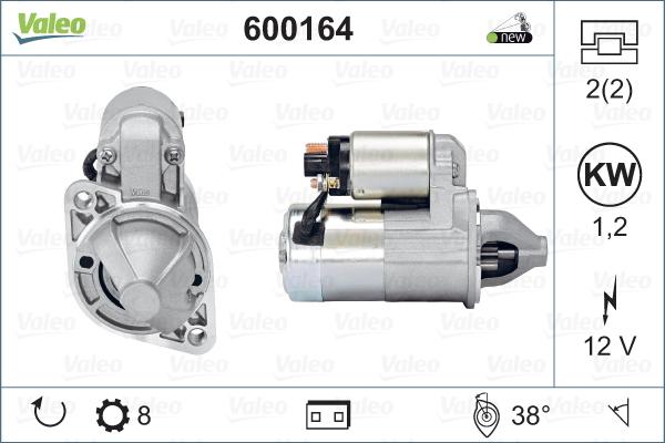 Valeo 600164 - Стартер vvparts.bg