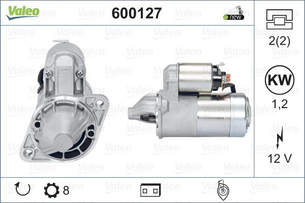 Valeo 600127 - Стартер vvparts.bg