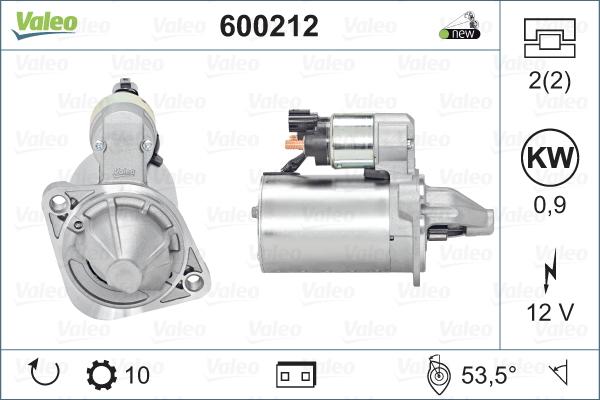 Valeo 600212 - Стартер vvparts.bg