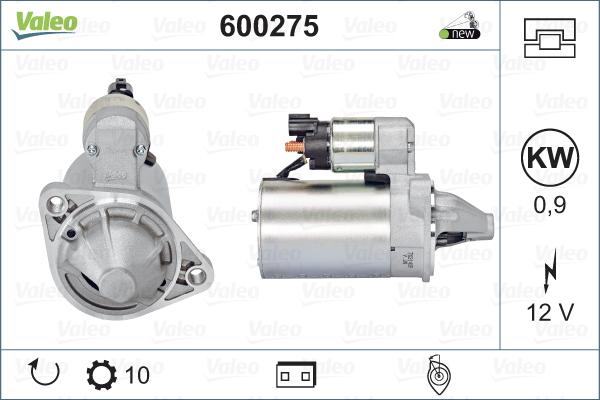 Valeo 600275 - Стартер vvparts.bg