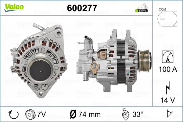 Valeo 600277 - Генератор vvparts.bg