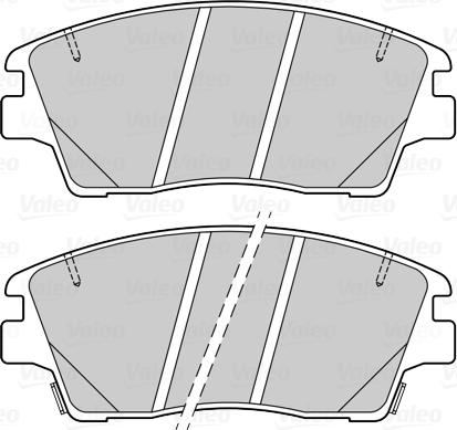 Valeo 601499 - Комплект спирачно феродо, дискови спирачки vvparts.bg