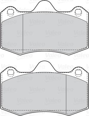 Valeo 601569 - Комплект спирачно феродо, дискови спирачки vvparts.bg