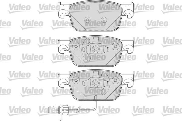 Valeo 601693 - Комплект спирачно феродо, дискови спирачки vvparts.bg