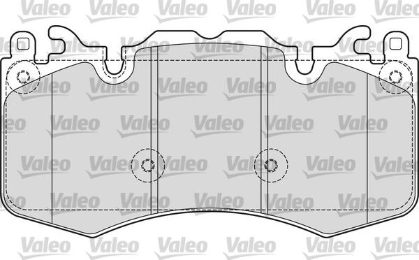 Valeo 601656 - Комплект спирачно феродо, дискови спирачки vvparts.bg