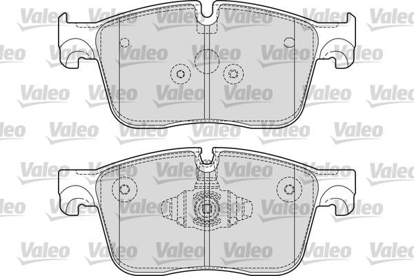 Valeo 601677 - Комплект спирачно феродо, дискови спирачки vvparts.bg