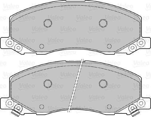 Valeo 601048 - Комплект спирачно феродо, дискови спирачки vvparts.bg