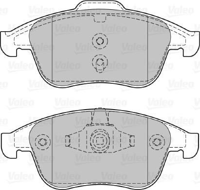 Valeo 601066 - Комплект спирачно феродо, дискови спирачки vvparts.bg