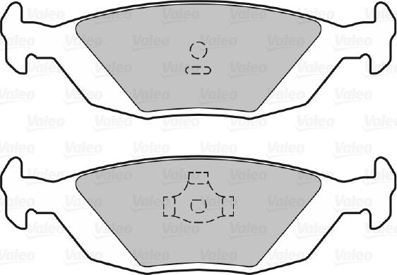 Valeo 601016 - Комплект спирачно феродо, дискови спирачки vvparts.bg