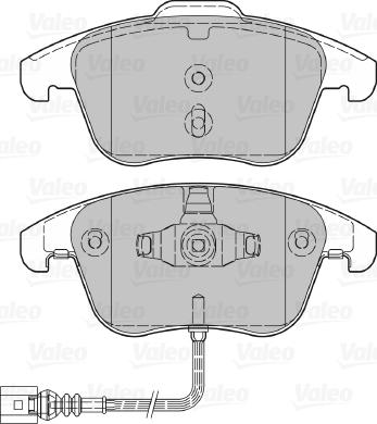 Valeo 670036 - Комплект спирачно феродо, дискови спирачки vvparts.bg