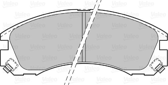 Valeo 601020 - Комплект спирачно феродо, дискови спирачки vvparts.bg