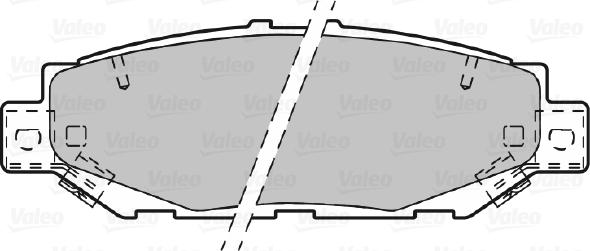 Valeo 601022 - Комплект спирачно феродо, дискови спирачки vvparts.bg