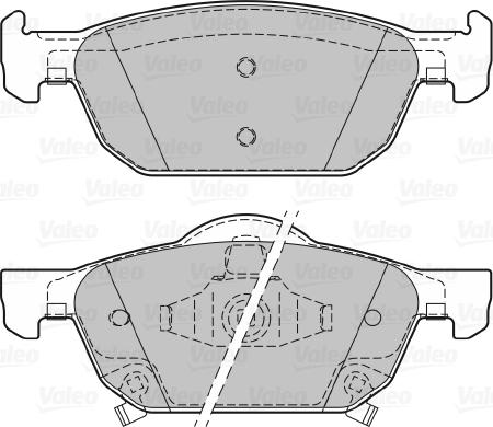 Valeo 601149 - Комплект спирачно феродо, дискови спирачки vvparts.bg