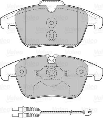 Valeo 601147 - Комплект спирачно феродо, дискови спирачки vvparts.bg