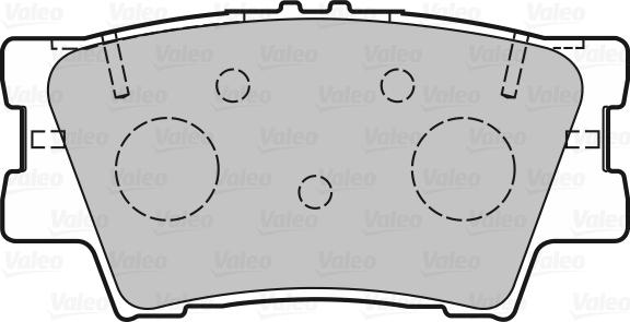 Valeo 601366 - Комплект спирачно феродо, дискови спирачки vvparts.bg