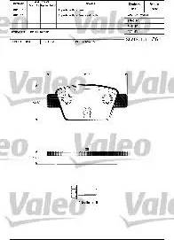 Valeo 601307 - Комплект спирачно феродо, дискови спирачки vvparts.bg
