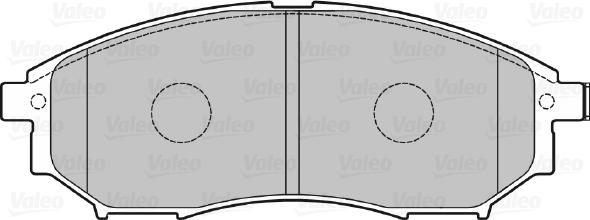 Valeo 601337 - Комплект спирачно феродо, дискови спирачки vvparts.bg