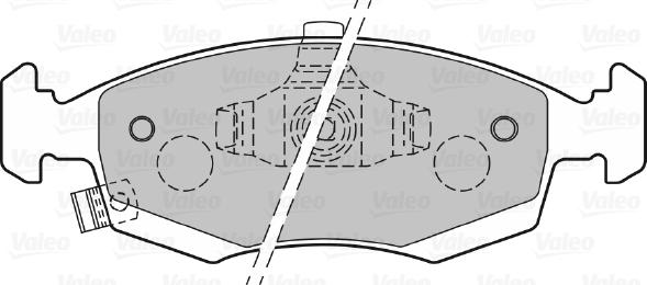 Valeo 601326 - Комплект спирачно феродо, дискови спирачки vvparts.bg