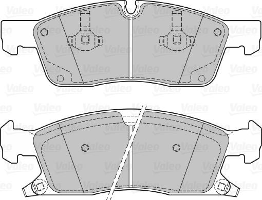 Valeo 601281 - Комплект спирачно феродо, дискови спирачки vvparts.bg