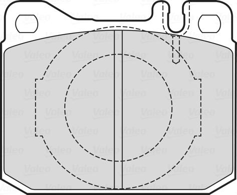 Valeo 601746 - Комплект спирачно феродо, дискови спирачки vvparts.bg