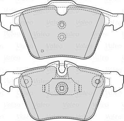 Valeo 601752 - Комплект спирачно феродо, дискови спирачки vvparts.bg