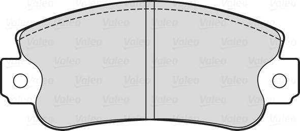 Valeo 601713 - Комплект спирачно феродо, дискови спирачки vvparts.bg