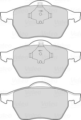 Valeo 601712 - Комплект спирачно феродо, дискови спирачки vvparts.bg