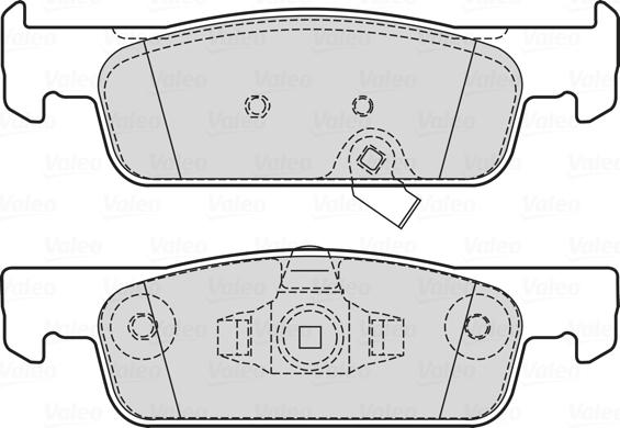 Valeo 601732 - Комплект спирачно феродо, дискови спирачки vvparts.bg