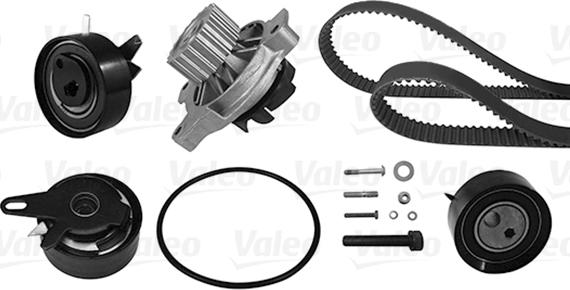 Valeo 614598 - Водна помпа+ к-кт ангренажен ремък vvparts.bg