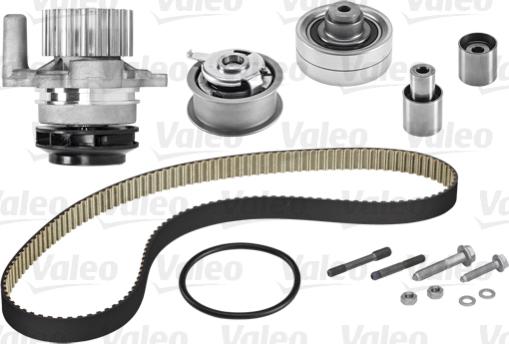 Valeo 614525 - Водна помпа+ к-кт ангренажен ремък vvparts.bg