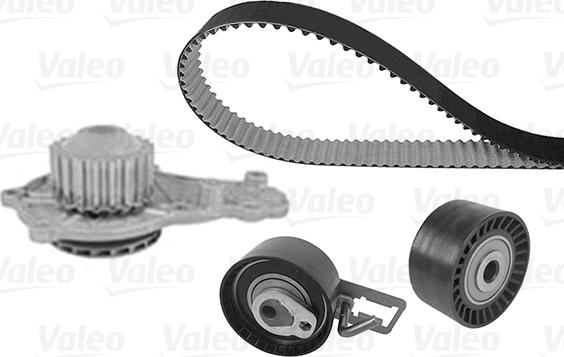 Valeo 614574 - Водна помпа+ к-кт ангренажен ремък vvparts.bg