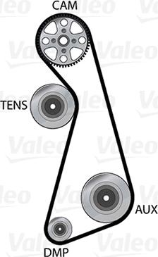 Valeo 614576 - Водна помпа+ к-кт ангренажен ремък vvparts.bg