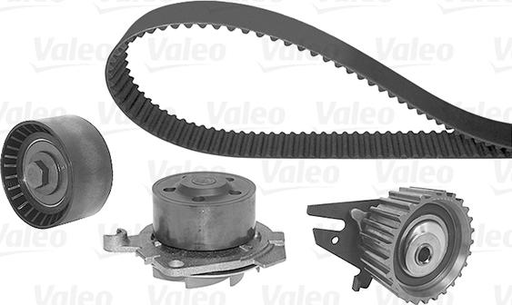 Valeo 614650 - Водна помпа+ к-кт ангренажен ремък vvparts.bg