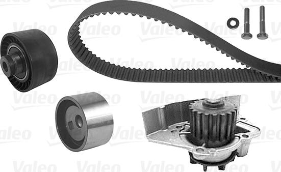 Valeo 614662 - Водна помпа+ к-кт ангренажен ремък vvparts.bg