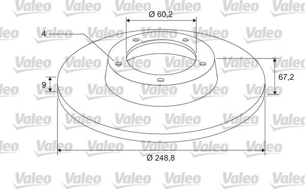 Valeo 675405 - Спирачен диск vvparts.bg