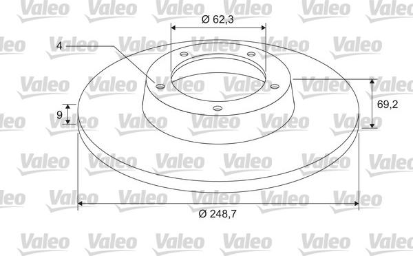 Valeo 675408 - Спирачен диск vvparts.bg
