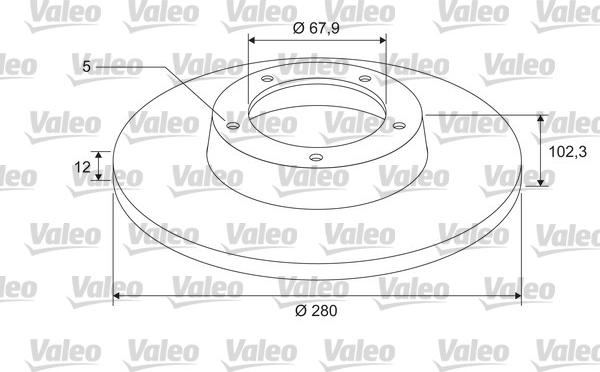 Valeo 675407 - Спирачен диск vvparts.bg