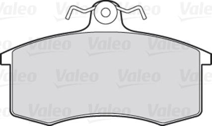 Valeo 670406 - Комплект спирачно феродо, дискови спирачки vvparts.bg