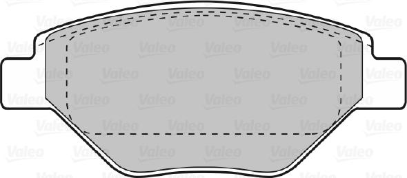 Valeo 670557 - Комплект спирачно феродо, дискови спирачки vvparts.bg