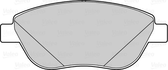 Valeo 670698 - Комплект спирачно феродо, дискови спирачки vvparts.bg