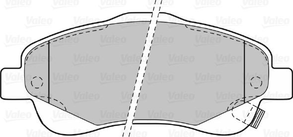 Valeo 670665 - Комплект спирачно феродо, дискови спирачки vvparts.bg