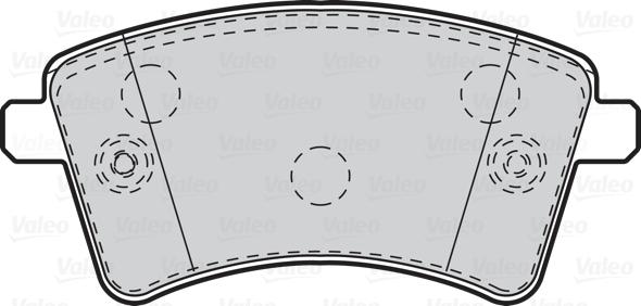 Valeo 670010 - Комплект спирачно феродо, дискови спирачки vvparts.bg