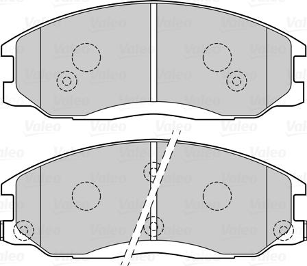 Valeo 670083 - Комплект спирачно феродо, дискови спирачки vvparts.bg